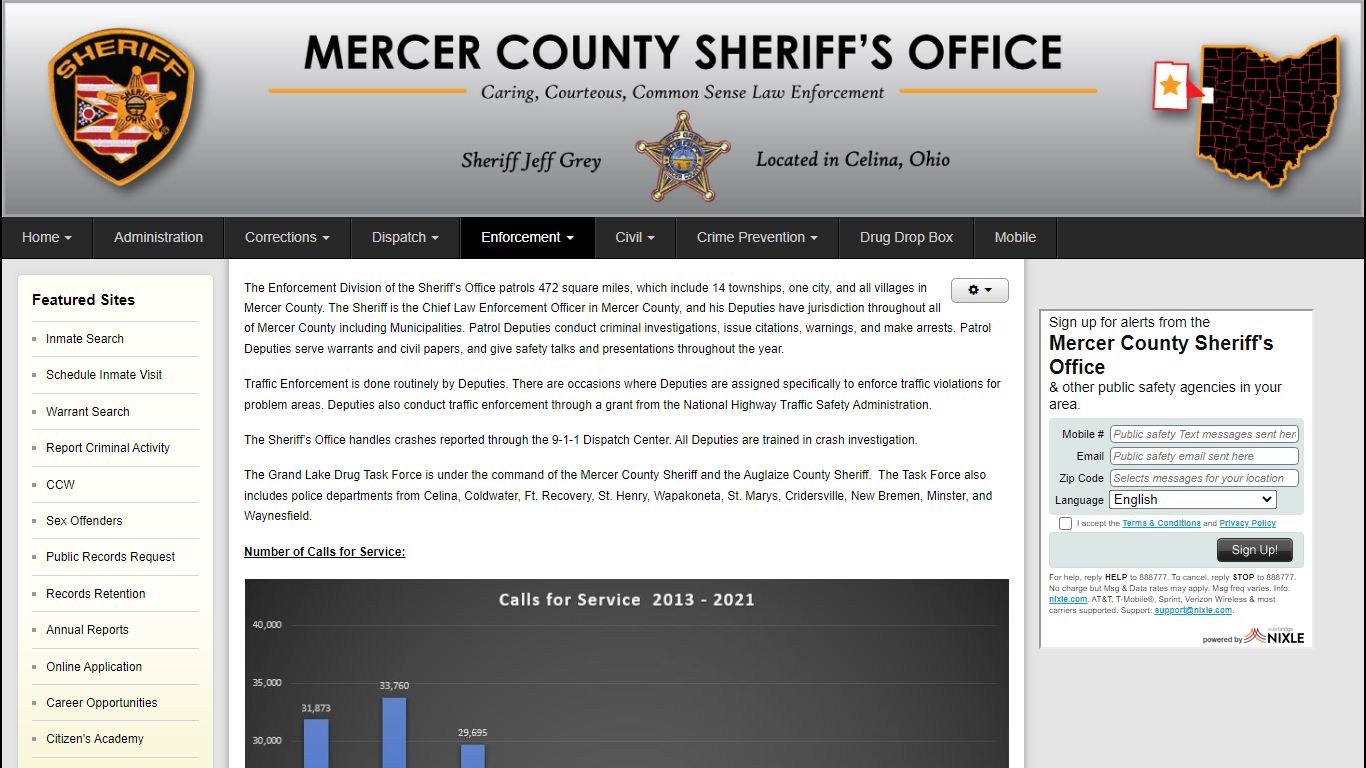 Enforcement - Mercer County Sheriff's Office